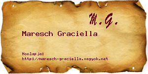 Maresch Graciella névjegykártya